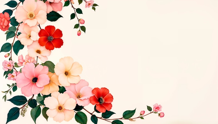 Foto gratuito illustrazione floreale dell'arte neoclassica