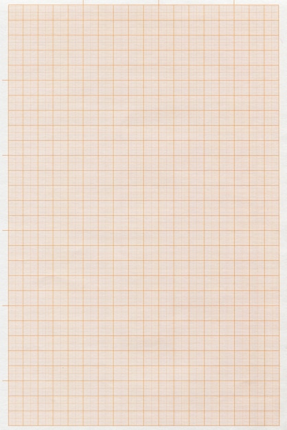 Illustrazione verticale di una carta millimetrata arancione