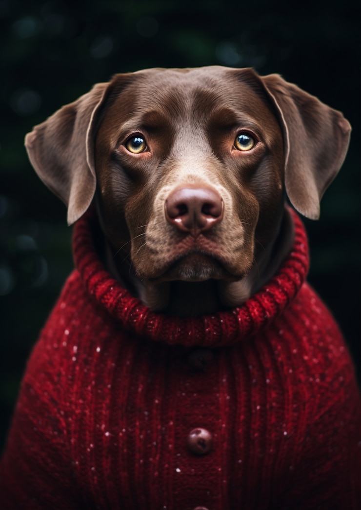 Immagine di cane labrador retriever generato da Ai