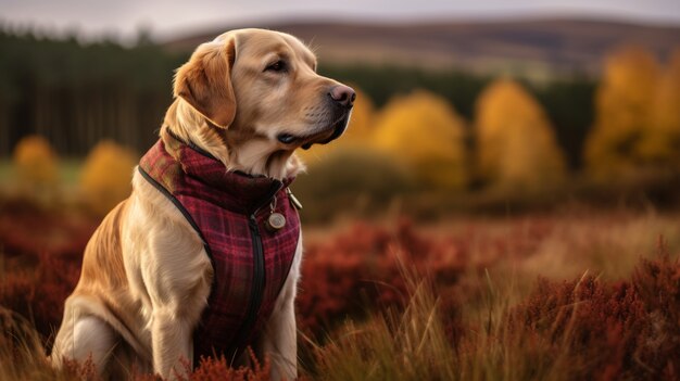 Immagine di cane labrador retriever generato da Ai