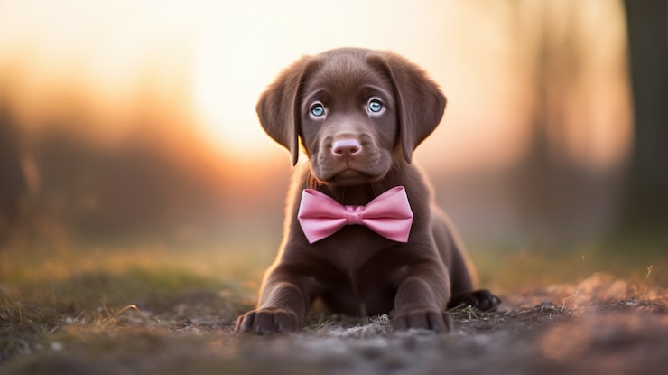 Immagine di cane labrador retriever generato da Ai