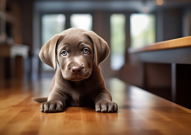 Immagine di cane labrador retriever generato da Ai