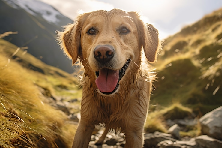 Immagine di cane labrador retriever generato da Ai