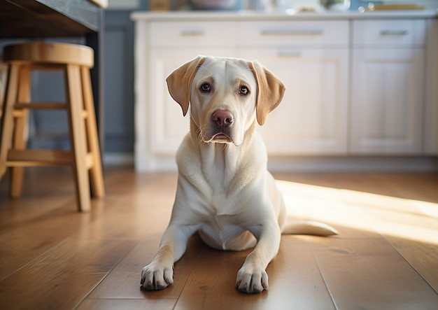 Immagine di cane labrador retriever generato da Ai