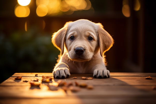 Immagine di cane labrador retriever generato da Ai