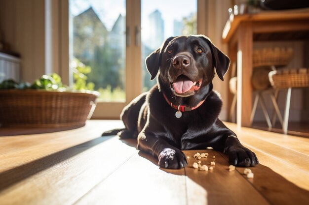 Immagine di cane labrador retriever generato da Ai