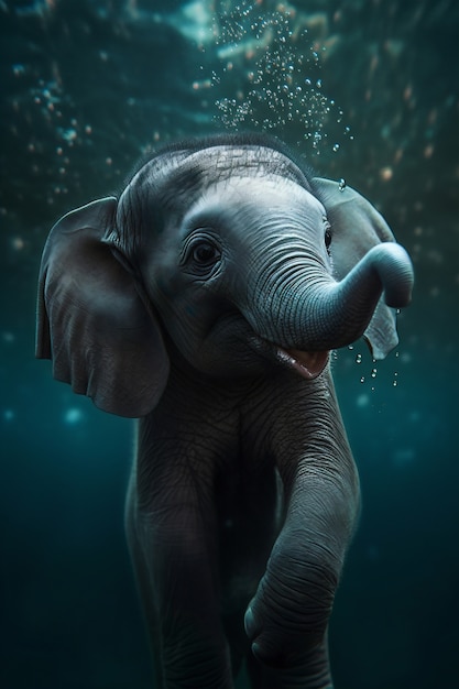 Immagine di intelligenza artificiale dell'elefante