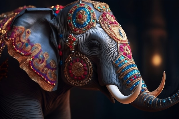 Immagine di intelligenza artificiale dell'elefante