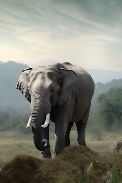 Immagine di intelligenza artificiale dell'elefante