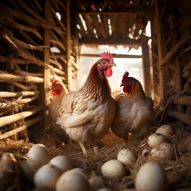 Immagine di pollo generata da Ai