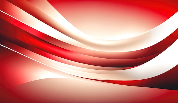 Immagine liscia sfocata astratta dell'intelligenza artificiale generativa di colore rosso