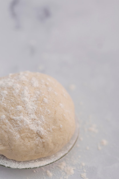 Impasto per pane ad alto angolo