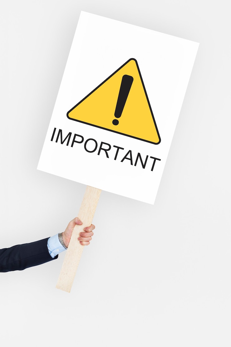 Foto gratuito importante attenzione attenzione rischio stop