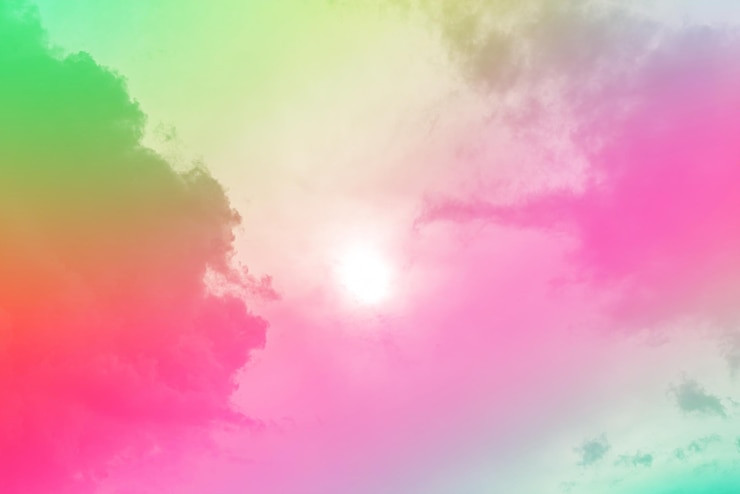 Foto gratuito incredibile bel cielo con nuvole - con il sole