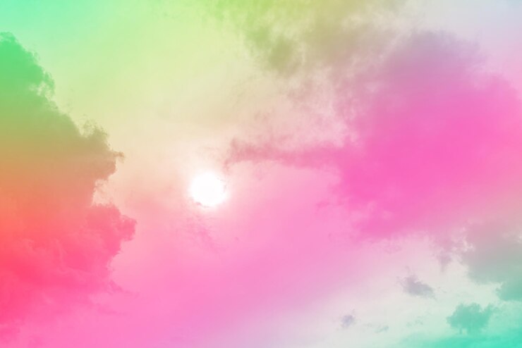 Foto gratuito incredibile bel cielo con nuvole - con il sole