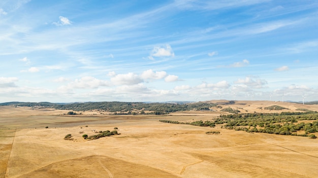 Incredibile paesaggio con terra asciutta