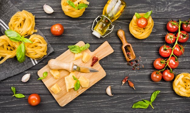 Ingredienti per il cibo italiano