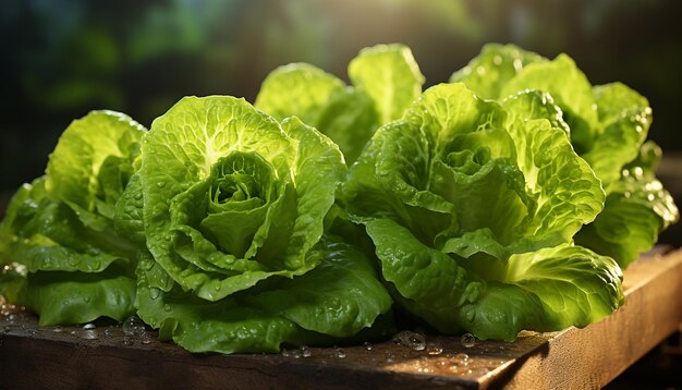 Insalata di verdure fresche natura pasto gourmet sano generato dall'intelligenza artificiale