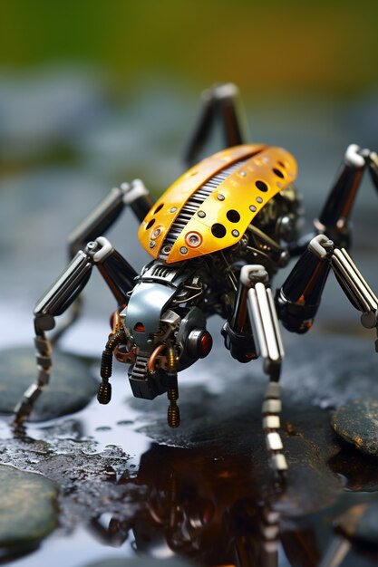 Insetto robotico generato dall'intelligenza artificiale