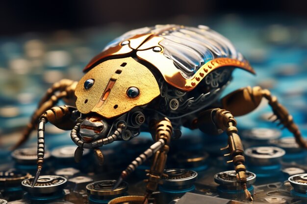 Insetto robotico generato dall'intelligenza artificiale