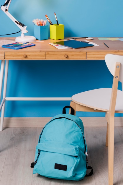 Interior design scrivania per bambini