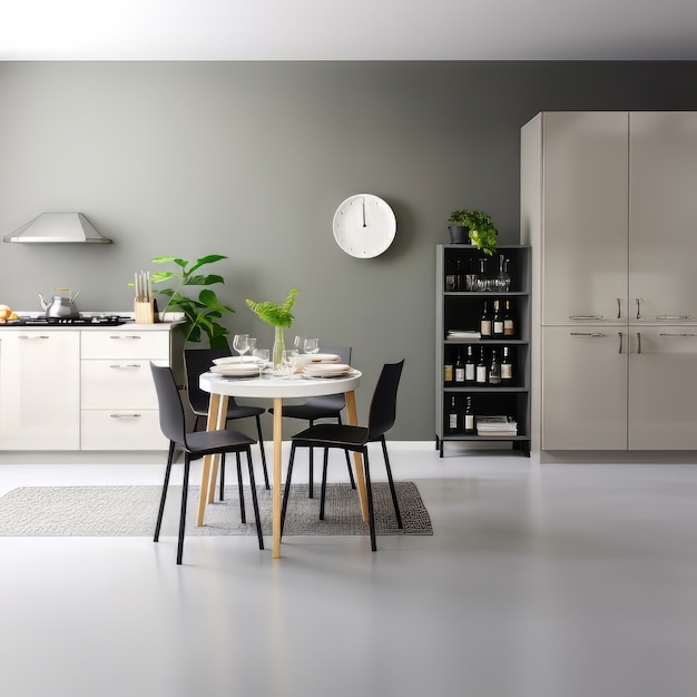 Interni dal design moderno della cucina