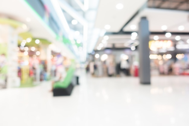 Interno, centro commerciale, sfocatura, astratto