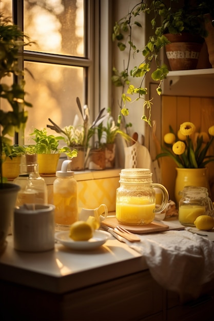 Interno della cucina moderna