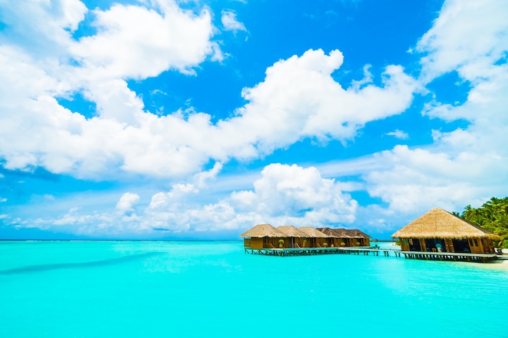Foto gratuito isola delle maldive