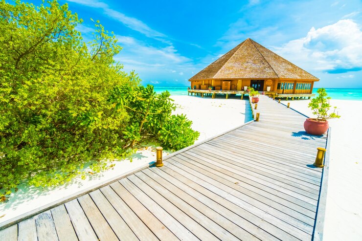 Foto gratuito isola delle maldive
