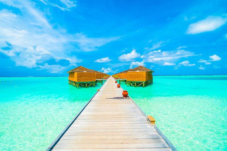 Foto gratuito isola delle maldive