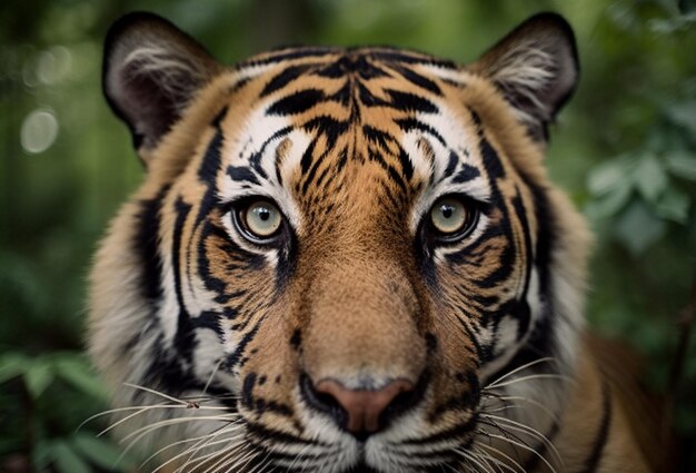 Jaguar fissa ferocemente la bellezza della natura rivelata generata dall'intelligenza artificiale