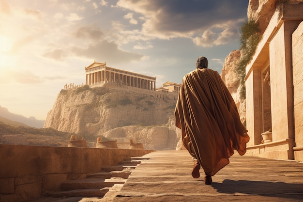 L'antico filosofo greco che cammina