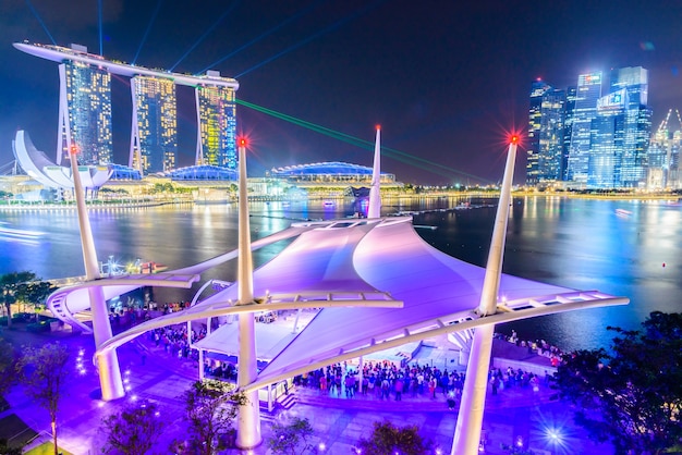 l&#39;architettura della città di Singapore paesaggio urbano