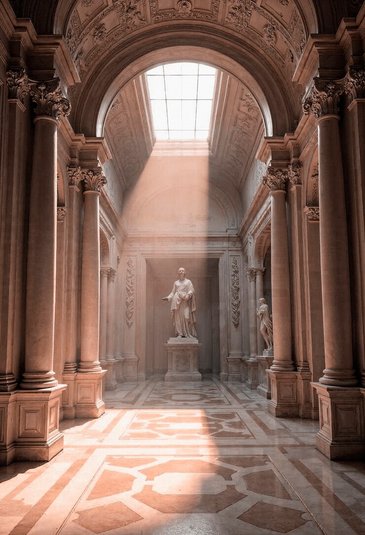 Foto gratuito l'interno della cattedrale marrone da vicino
