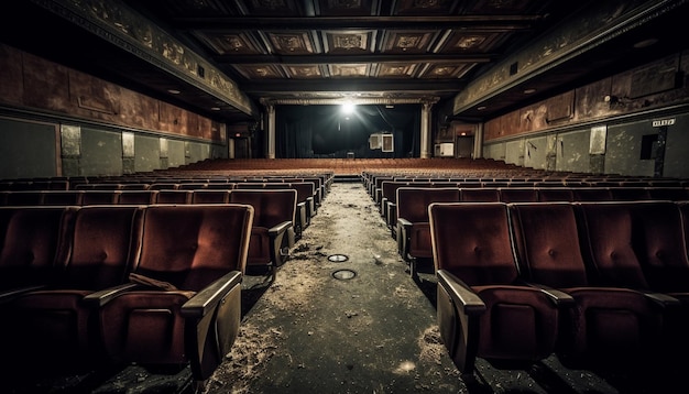 L'interno di un auditorium con la scritta "la parola" in basso a destra.