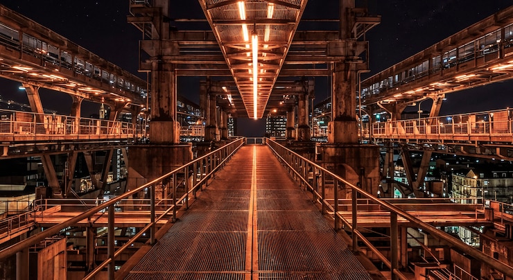 Foto gratuito l'orizzonte del futuro distopico