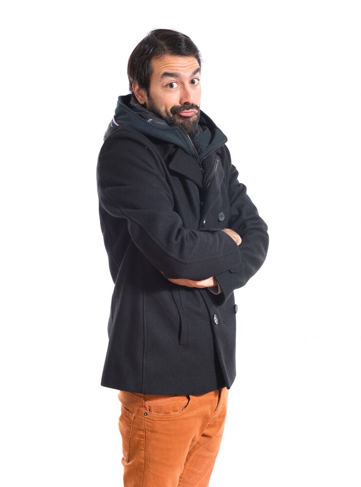 Foto gratuito l'uomo fa gesto impensabile