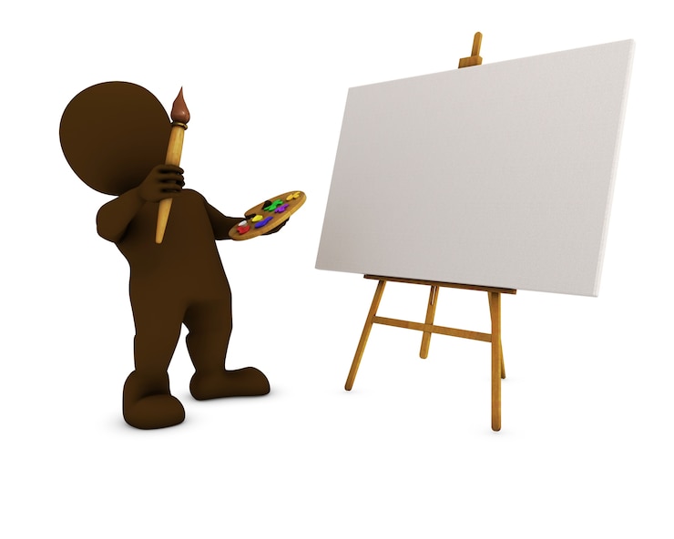 Foto gratuito l&#39;uomo pittura