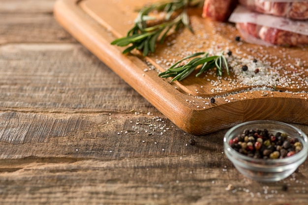 La bistecca di carne in cucina