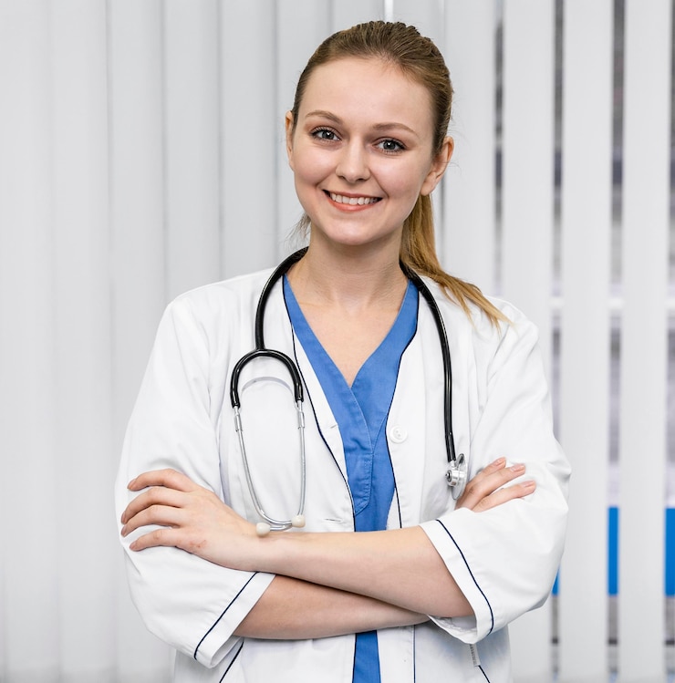 Foto gratuito la dottoressa in ospedale.