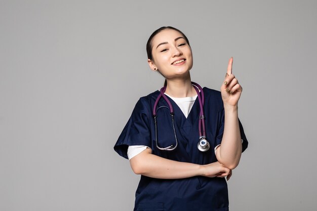 La giovane donna cinese del medico ha isolato avendo un'idea