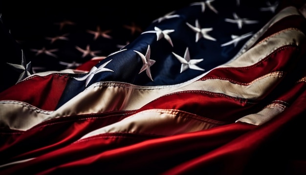 La libertà e l'orgoglio si propagano attraverso il patriottismo americano generato dall'intelligenza artificiale