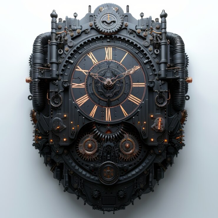 Foto gratuito la macchina del tempo futuristica