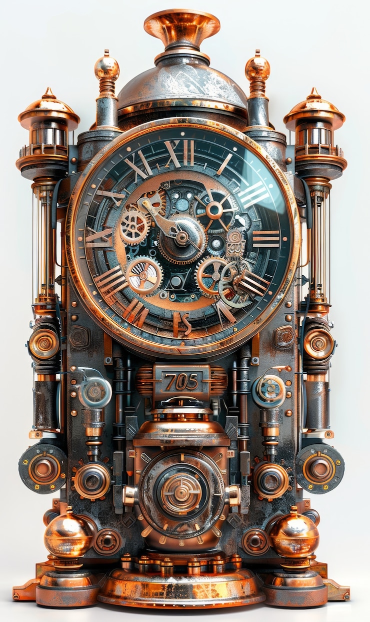 Foto gratuito la macchina del tempo futuristica