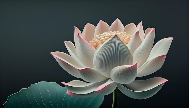 La ninfea di loto incarna l'eleganza e la spiritualità generate dall'intelligenza artificiale
