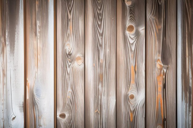 La parete in legno è realizzata in legno naturale