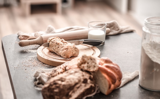 la preparazione del pane