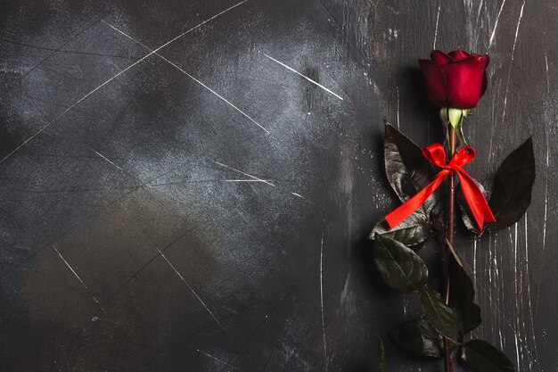La sorpresa del regalo della rosa rossa di giorno delle madri delle donne di giorno di biglietti di S. Valentino