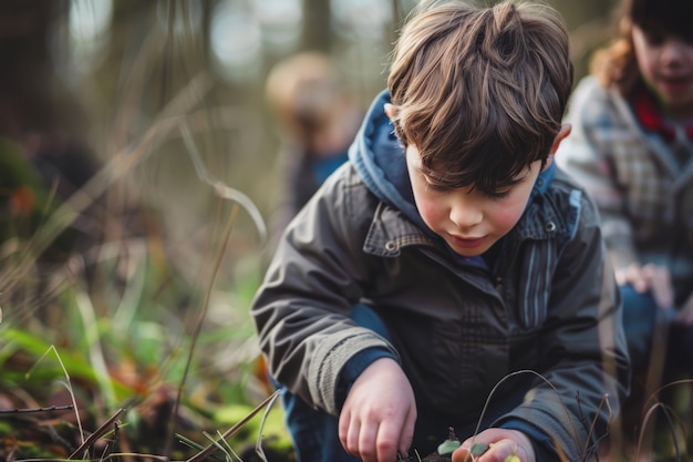 La visione dei bambini che praticano attività di salute e benessere